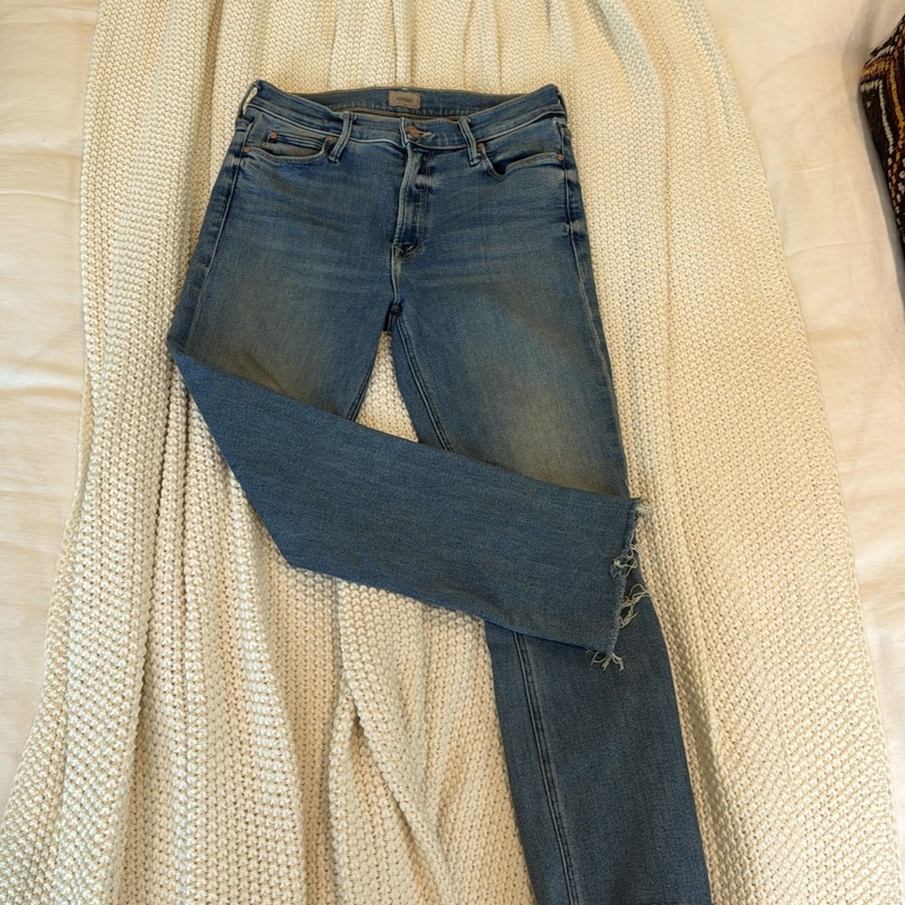 Mother Jeans Size 29 Dazzler Ankle Fray